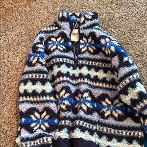 Aerie Multicolor Fleece Half-Zip Pullover